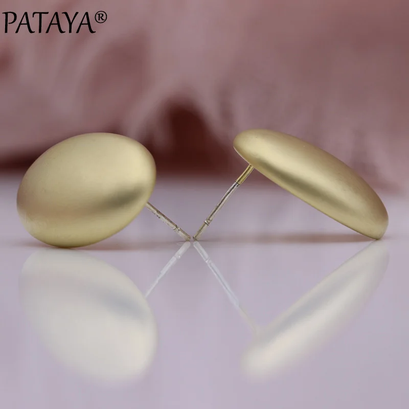 PATAYA, новинка, Yakin, уникальные серьги-гвоздики, с буквой U, панк, серьги для женщин, Овальные, гладкие, для свадьбы, на каждый день, вечерние, гипербола, модное ювелирное изделие