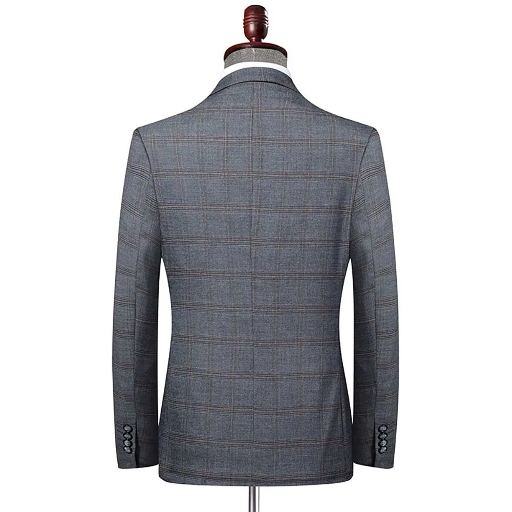 Новинка модный клетчатый Мужской Блейзер Женская куртка банкетный офисный