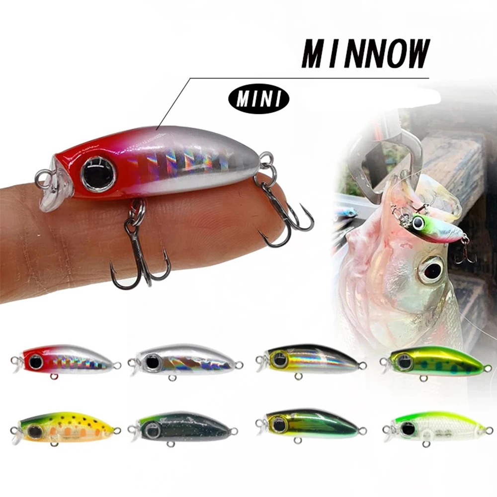 

Mini Saltwater Tackle Outdoor Useful Fishing Minnow Baits Jerkbait Fish Hooks