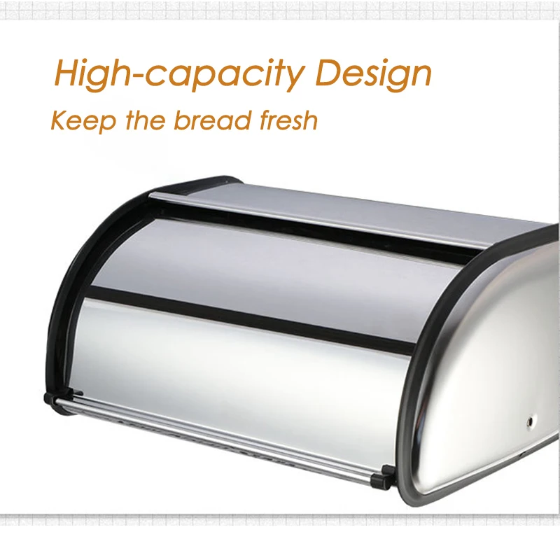 

Stainless Steel Vintage Bread Storage Box Food Storage Bin Keeper Container Snack Boxes Kitchen Supplies Holder Baking Bread