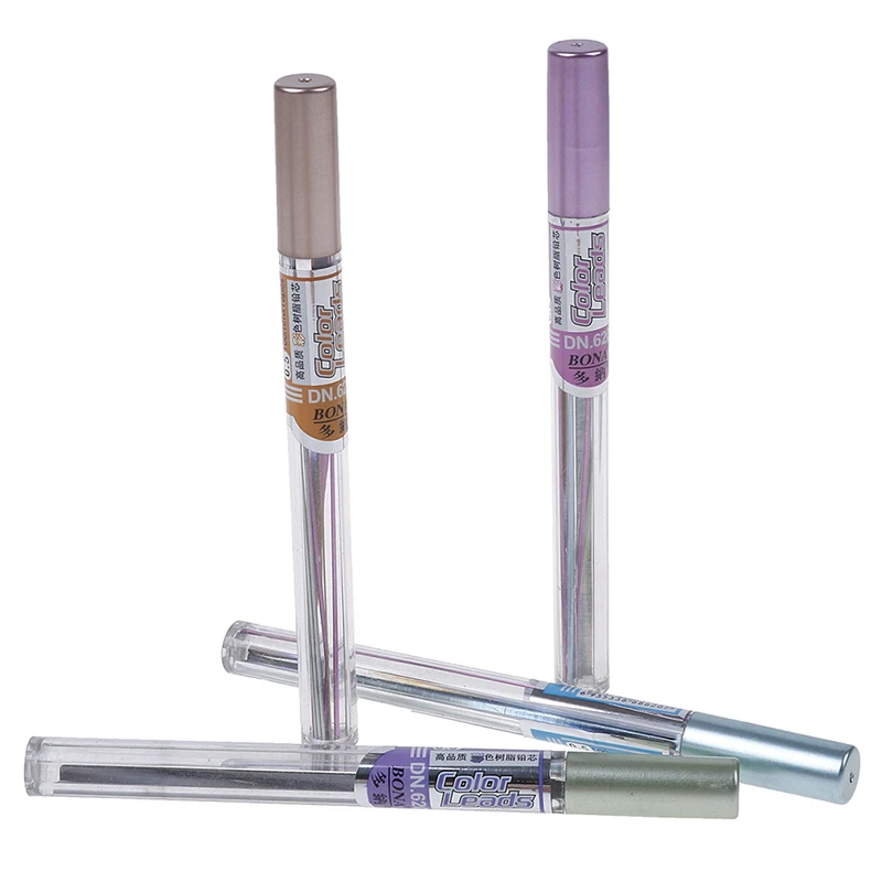 Цветной яркий механический карандаш 2 шт. 0 5/0 7 мм автоматический для рисования