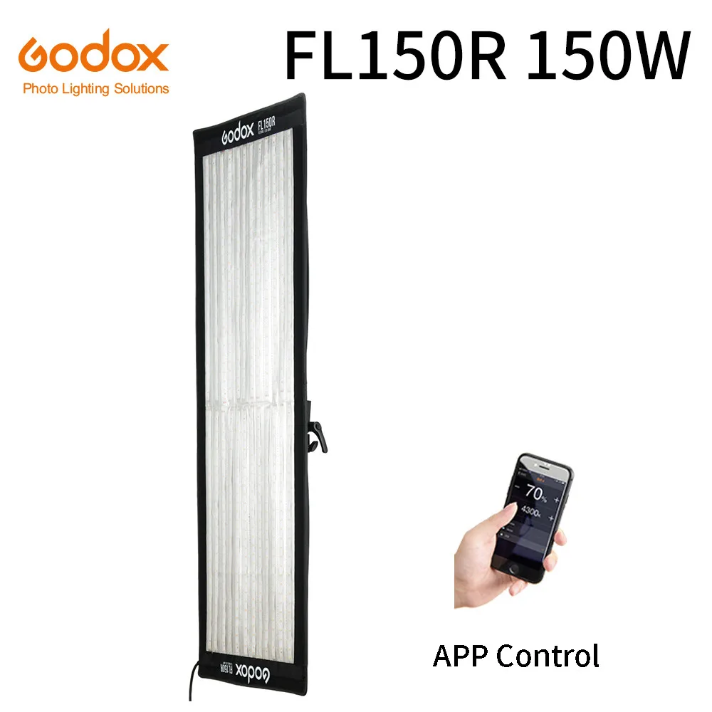 

Godox FL150R 150W Flexible LED Video Light Rollable Cloth Lamp with Controller + Remote Control + X-shape Support +Mobile APP