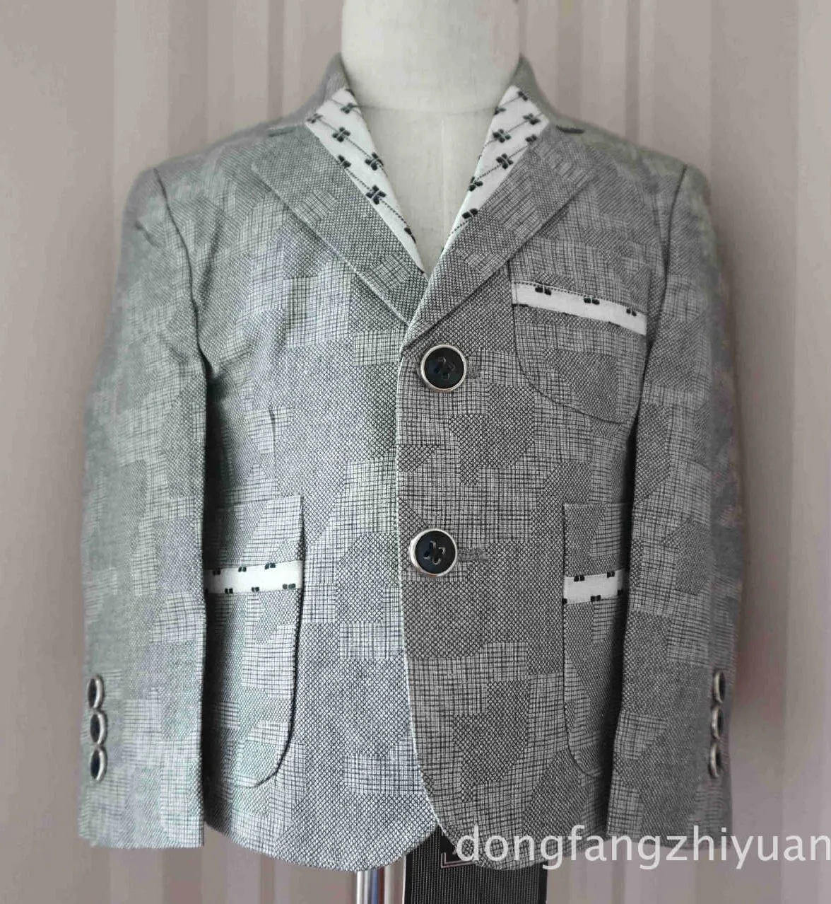 

Новое весеннее поступление 2022, модный льняной костюм для мальчиков, куртка/одежда для выступлений для мальчиков 3400