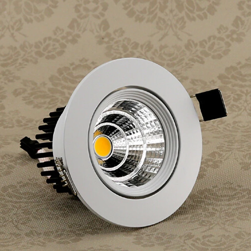 JLAPRIRA лайтин серебро soptlight cob светодиоды с регулируемой яркостью светильник AC110V 220V