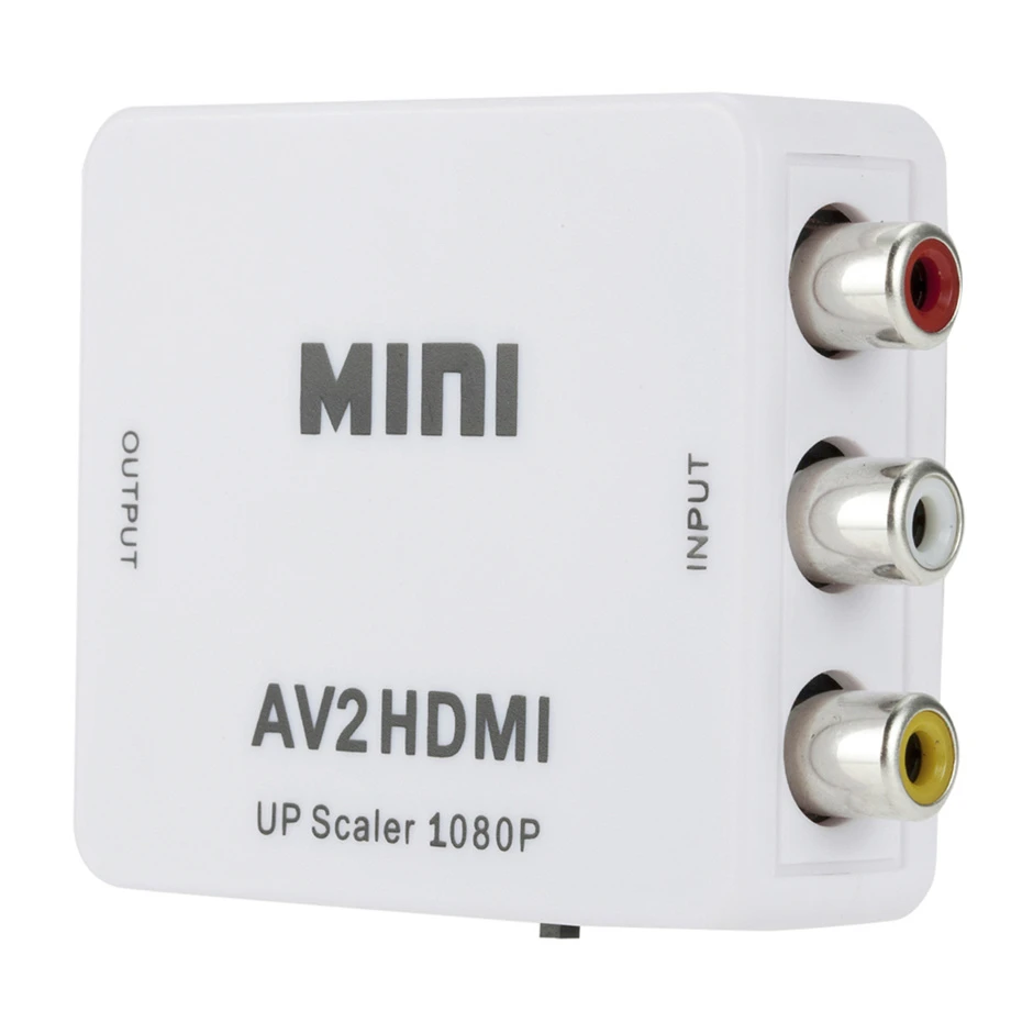 1080P HDMI-compatible To AV Scaler Adapter Video Composite Converter RCA to HDMI-compatible CVSB L/R Video Scaler Converter Box images - 6