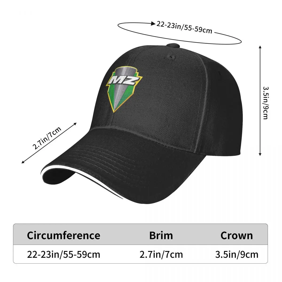 

MUZ Men's New Baseball Cap Motorcycle logo Fashion Sun Hats Caps for Men and Women