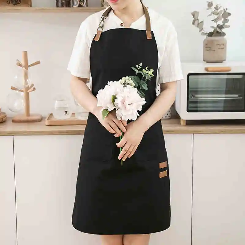 

Cowboy apron female waterproof home kitchen coffee shop restaurant waiter male fashion art student workwear gowns delantal