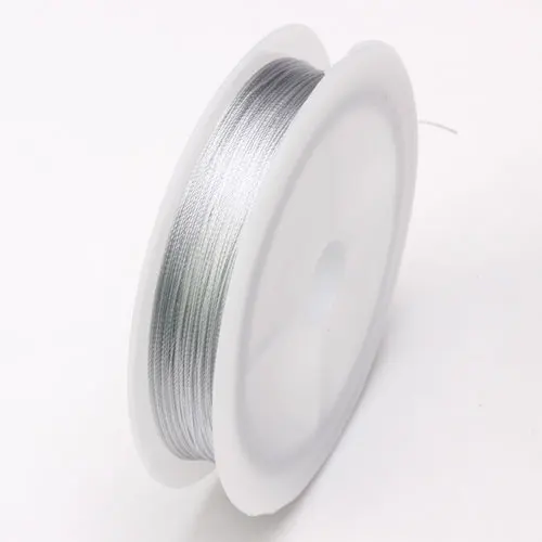 light grey 051 1roll/lot 0.3/0.5/0.7/1.0MM Mixed multicolor options Nylon Thread line/wire/rope choker earrings Bracelet necklace jewelry makin - Цвет: light grey 051