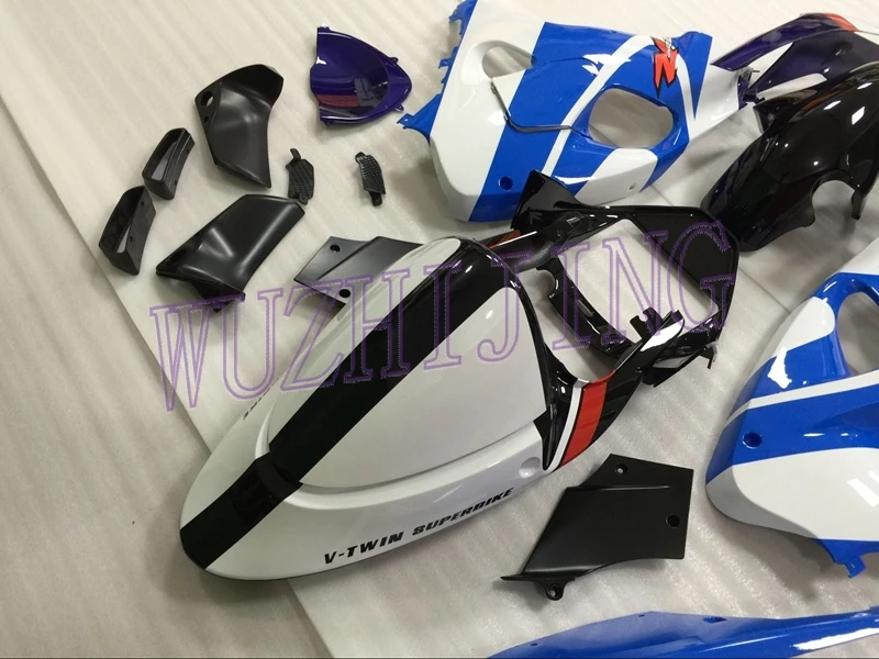 Пластиковые обтекатели TL 1000R 2002 Обтекатели TL1000R 99 01 синий белый обтекатель Abs для