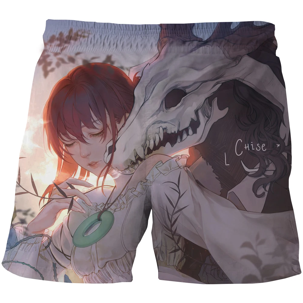 

Summer Boy Shorts Baby Girl Children Boy Toddler Kids Beach Short Sports Pants Kids Cartoon The Sorcerer's Bride Leisure Shorts