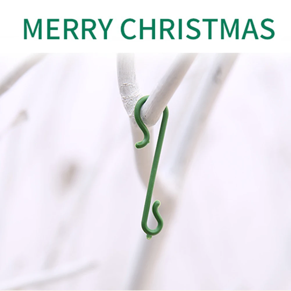 Многоразовые пластиковое Рождественское украшение крючки станок и мини