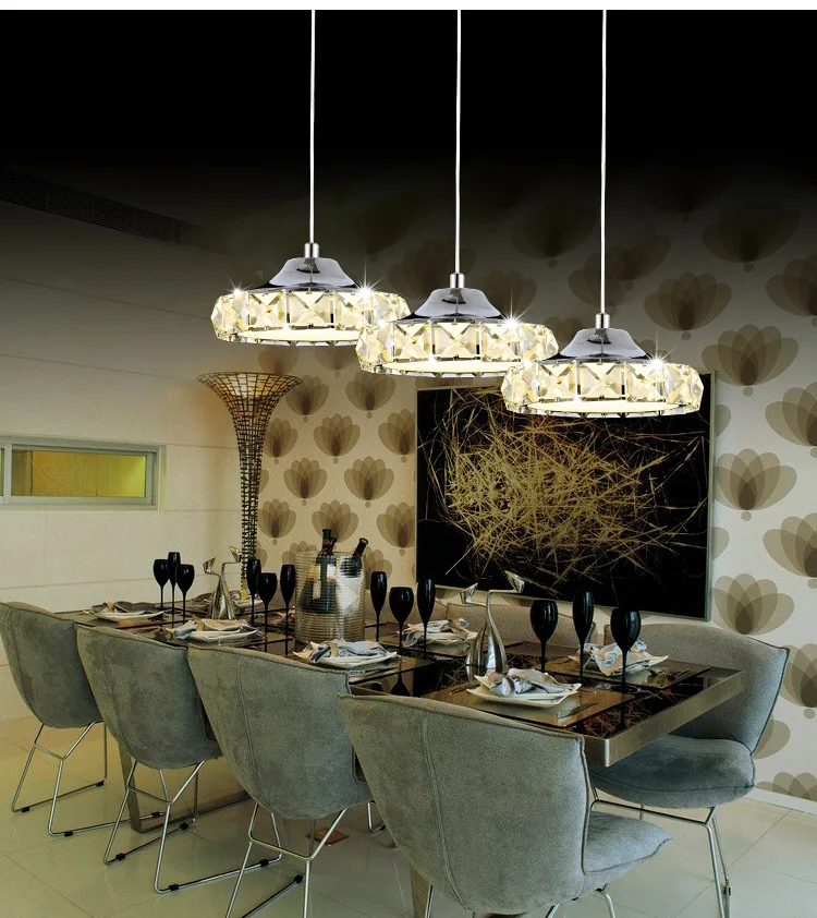 

Home Modern Crystal chandelier Lamp LED Crystal Chandelier AC110-260 Crystal Lamp Lighting Fixture LED Light Diameter Pendant
