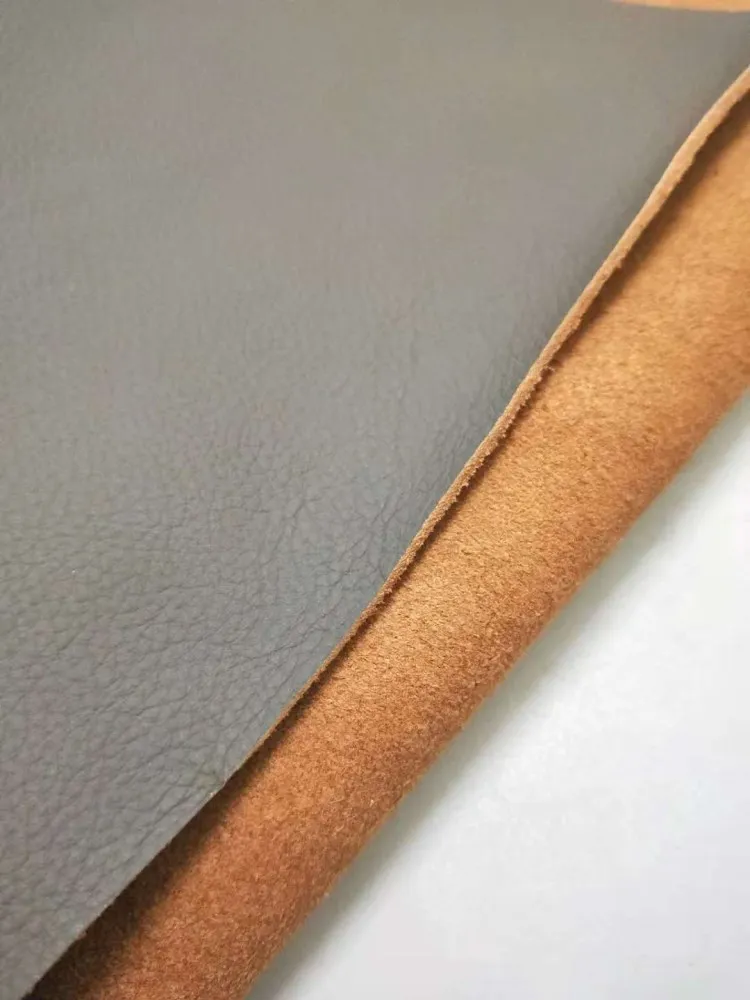 Серый цвет кожаный прикроватный диван мягкая кожаная ткань Воловья кожа | Дом и
