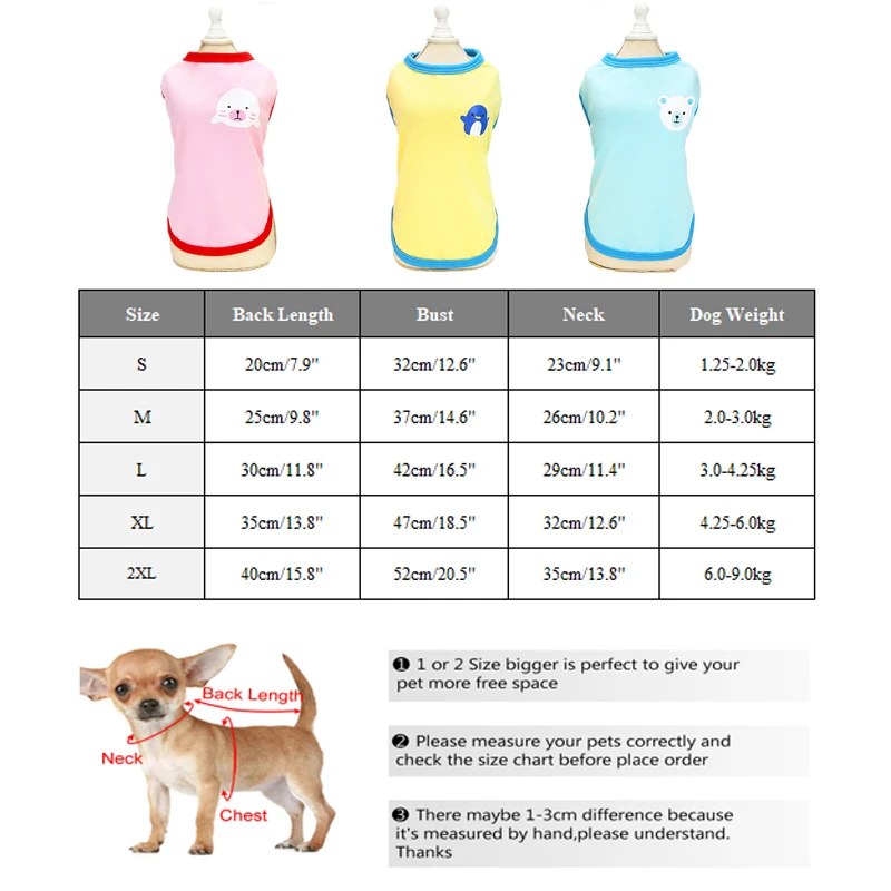 

Casual Pet Dog Vest Summer Dog Clothes Soft Small Dog Shirt for Chihuahua Teddy Printing Puppy Shirt Pet Costume Ropa Para Pereo