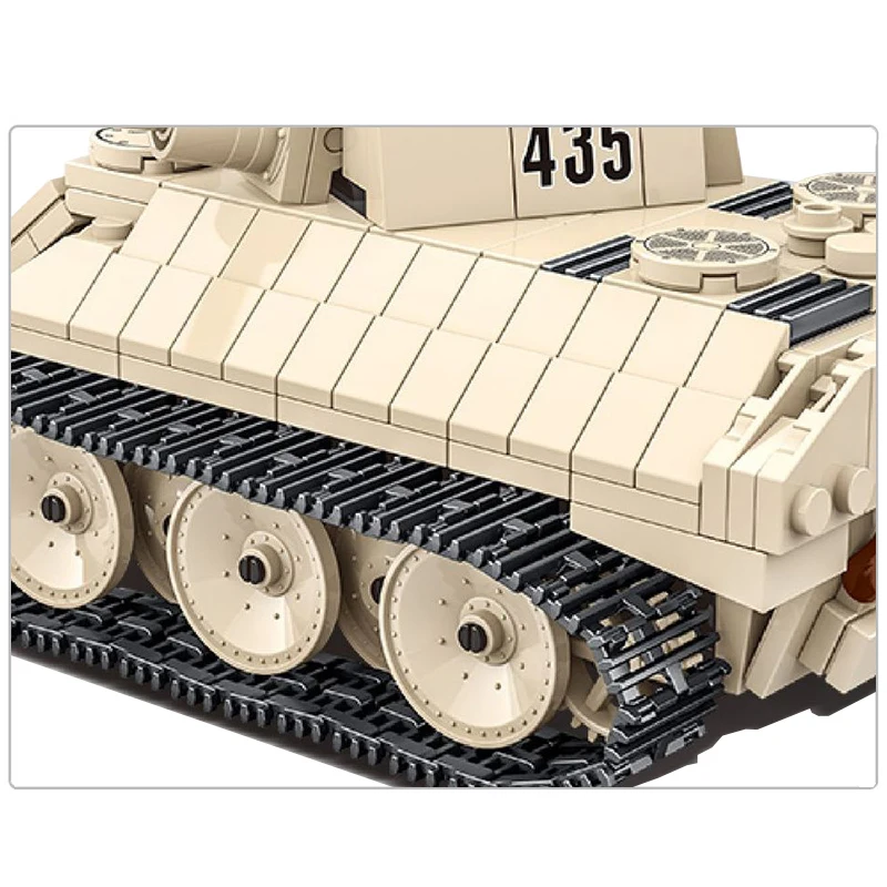 446 штук военный немецкий король модель танка Тигр строительные блоки армии WW2