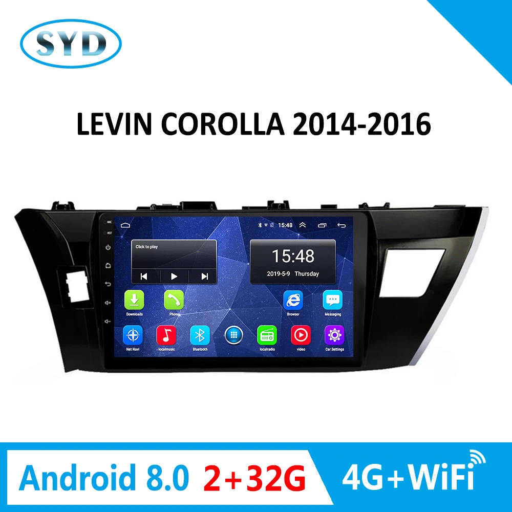 Центральный Мультимедиа для Toyota LEVIN Corolla Altis 2014 2016 автомобильный dvd плеер GPS