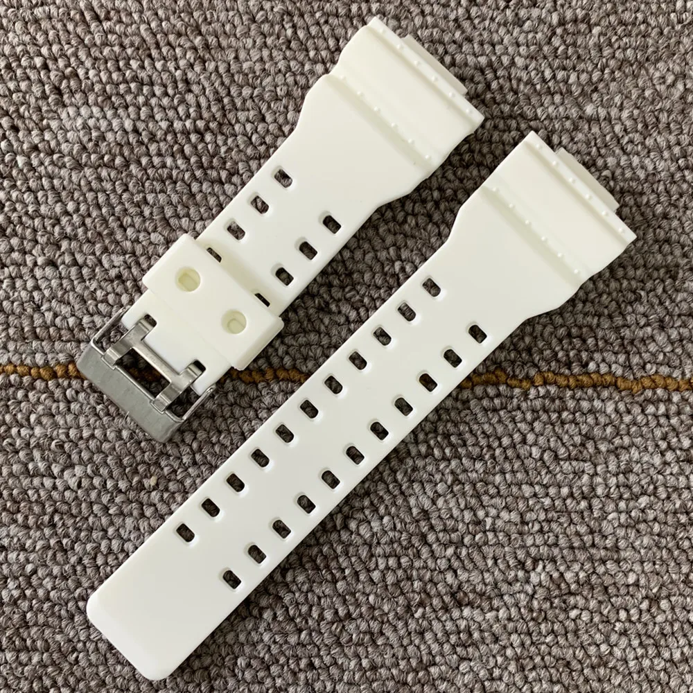 H white Для часов casio ремешок для часов из силиконовой резины EF заменить электронные наручные часы ремешок спортивные часы ремни 16 мм 18 мм 20 мм 22 мм - Цвет ремешка: H white