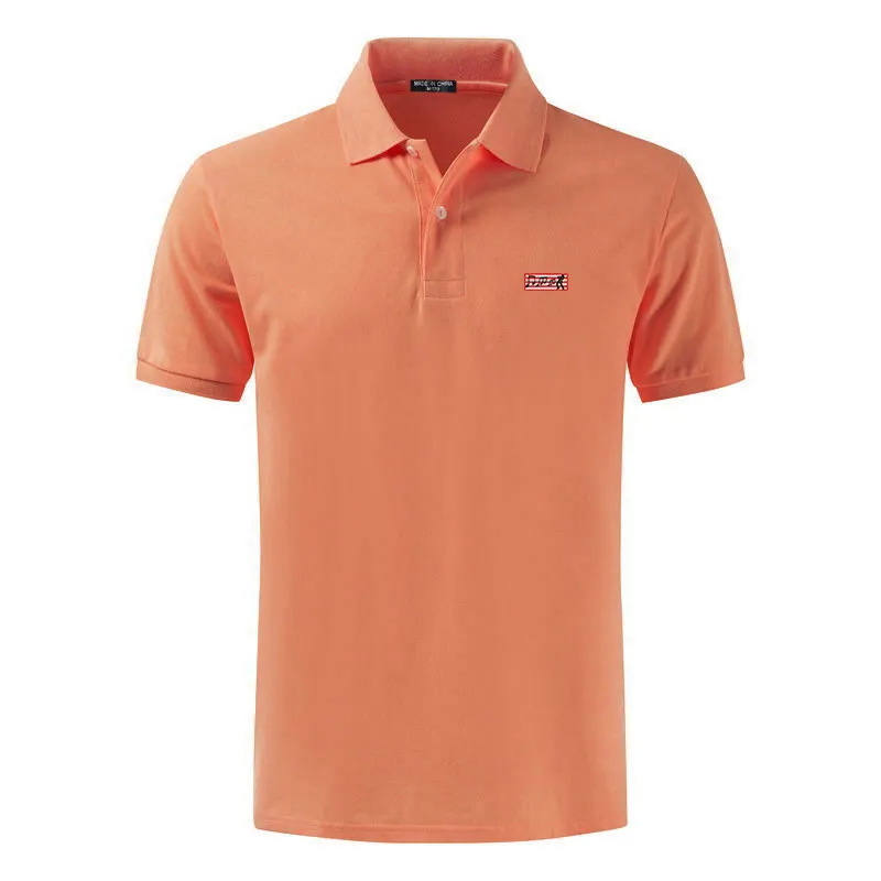 

High Quality Summer Short-Sleeve Men's Polo Shirt 100% Cotton Hi mark Logo Fit Casual Lapel T-Shirt Breathable Tops 811