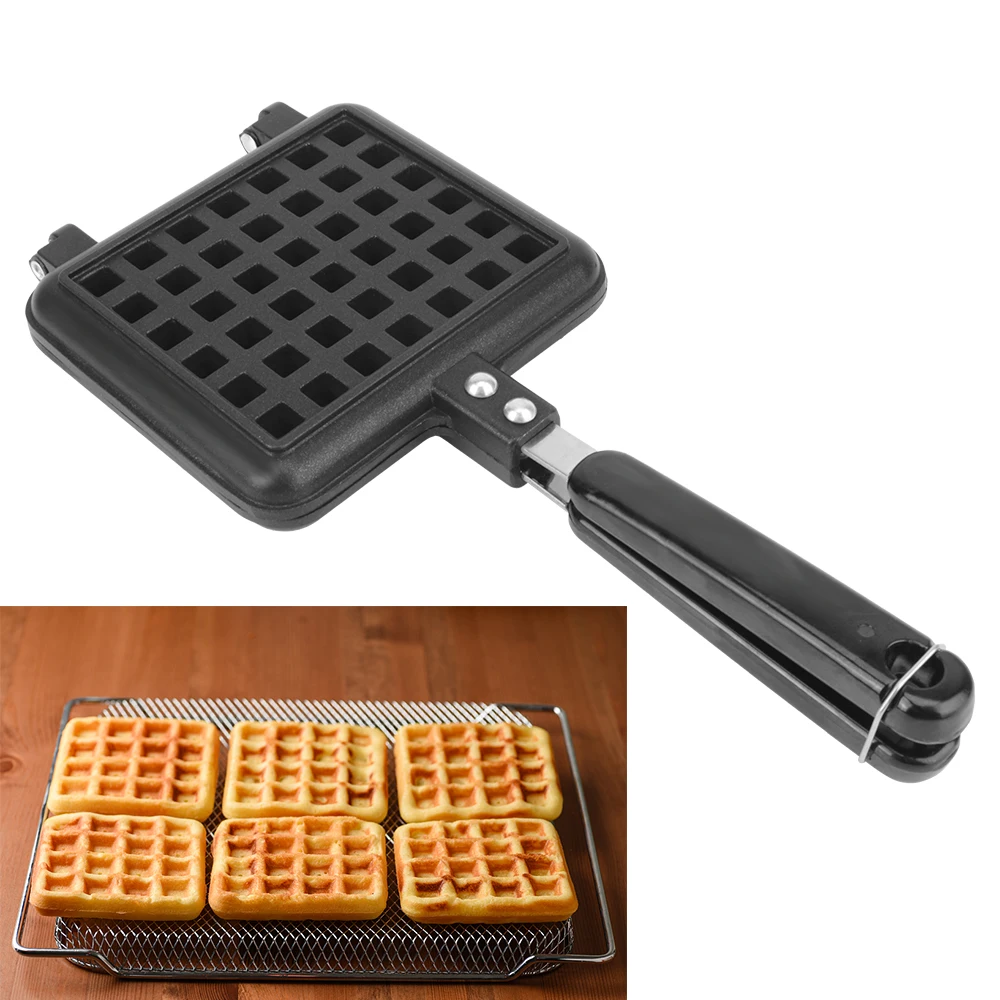 

Nonstick Kitchen Cooking Tool Bubble Egg Cake Oven Waffles Pot Iron Baking Pan Waffle Maker Machine