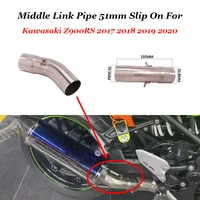 slip on for kawasaki z900rs 2017 2018 2019 2020 motorcycle exhaust muffler middle link pipe escape moto connection tube link