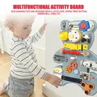 Игрушка Монтессори в виде медведя, развивающая сенсорная доска для малышей, развивающая игрушка для детей