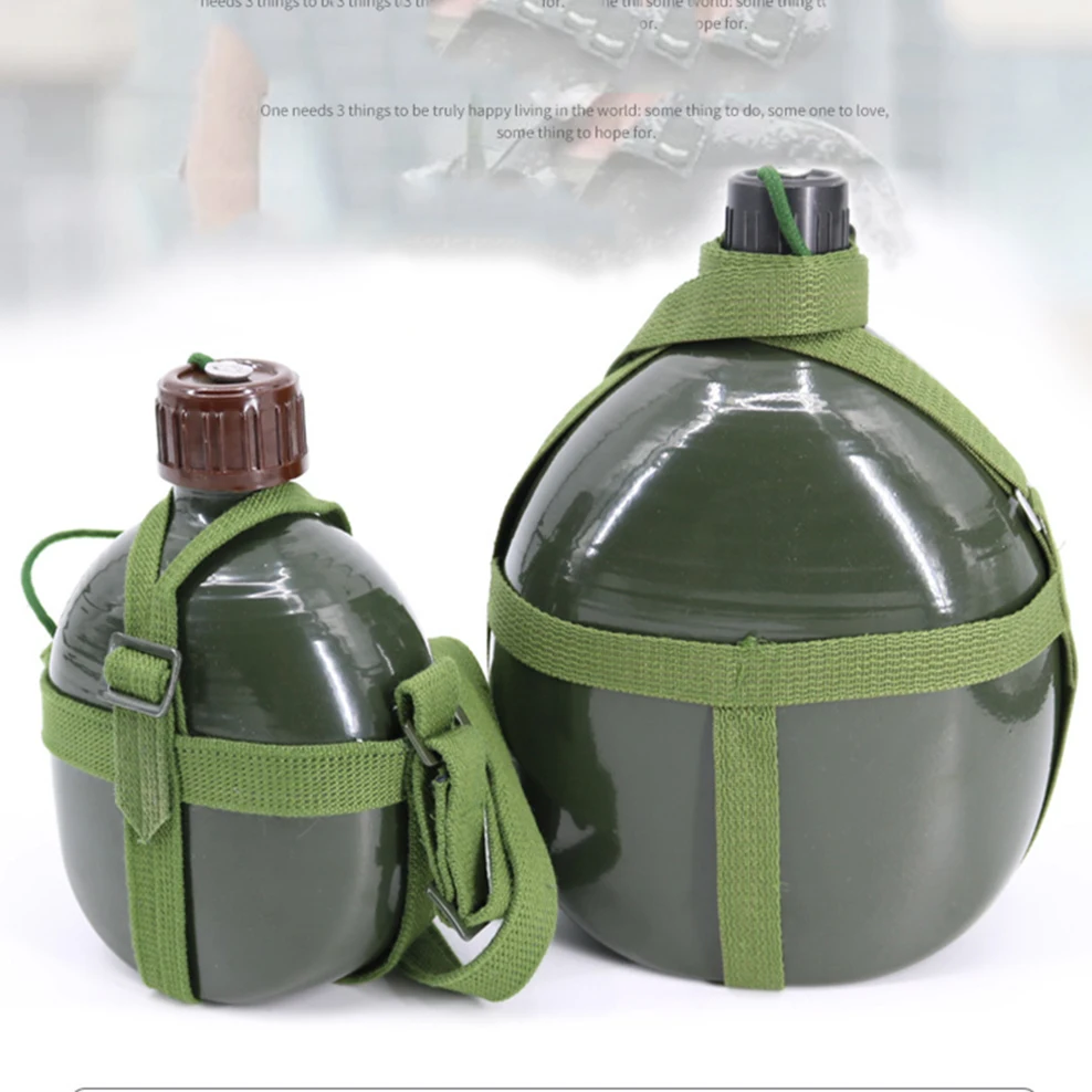 Армейский Зеленый алюминиевый чайник 1-3 л китайская Военная бутылка для воды