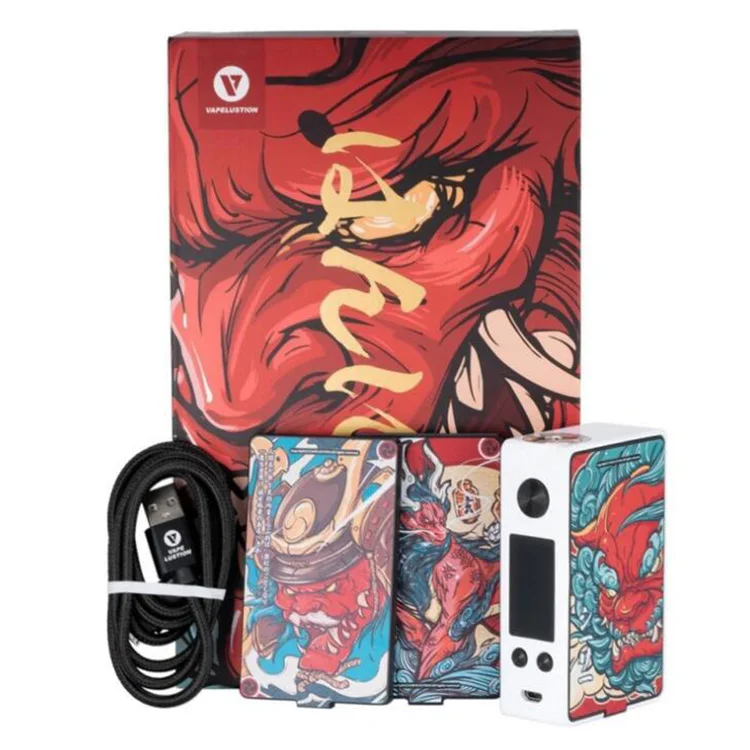 Оригинальный бокс мод Vapelustion Hannya 230 Вт светодиодный экран питание от двух