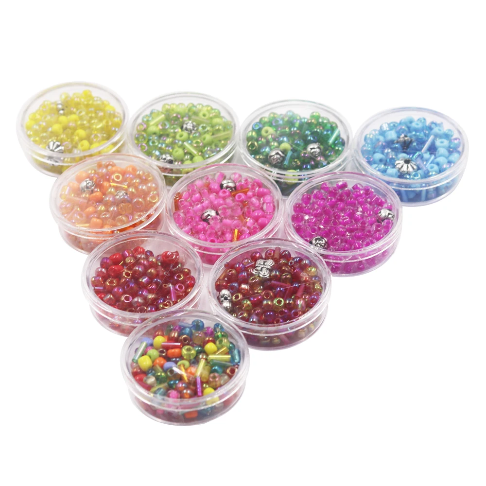 Набор ткацких бусин из нержавеющей стали набор вязальных для браслетов