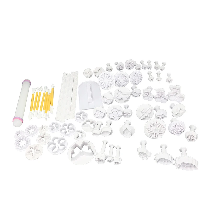 

Fondant Cake Tool Set 68Pcs/Lot Cake Decorating Modeling Tools 21 Styles Diy Cake Embossing Mold Cupcake Pastry Cutting Moulds