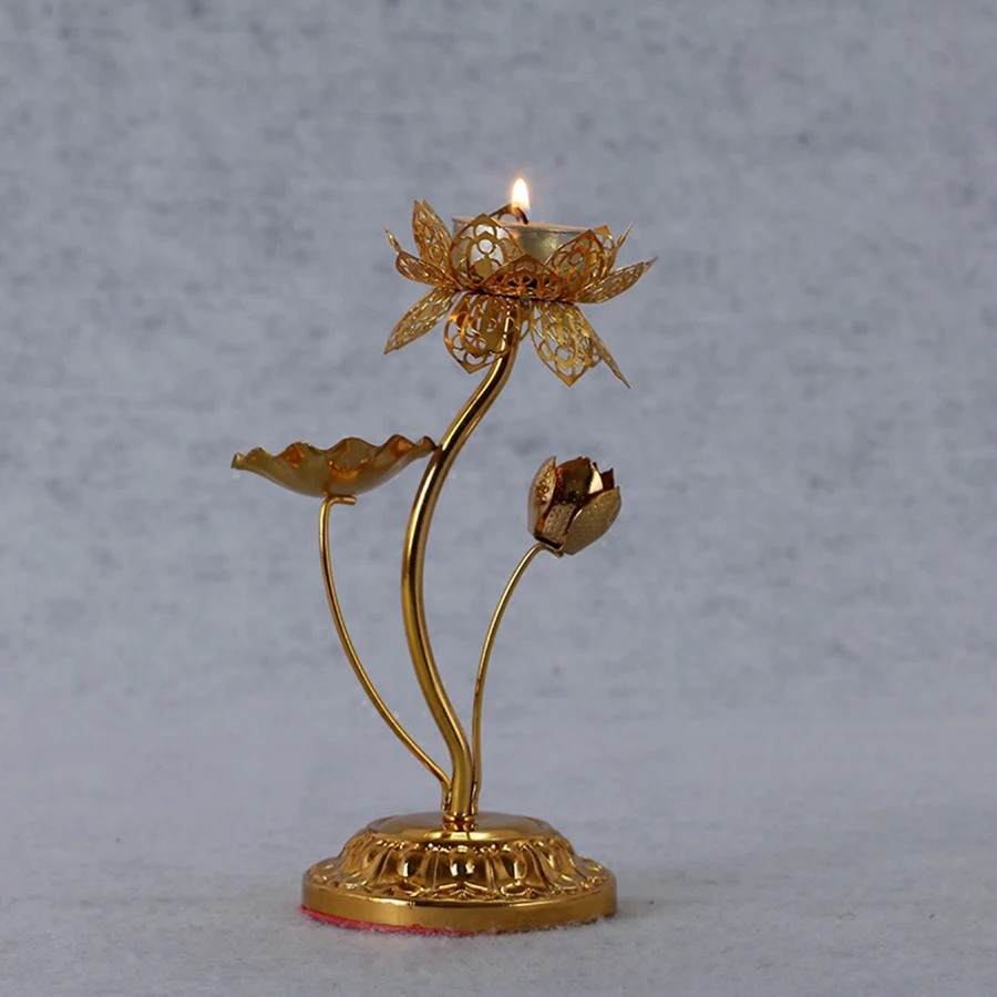 Золотые центральные части Свадебный канделябр подсвечник подсвечники для чая