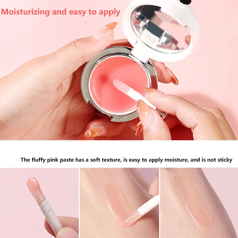 

Natural Strawberry Lip Mask Silky Nourishing Sleep Lip Balm Repairs Horny Skin Makeup Winter Lasting Moisturizer Hydrate Lipbalm