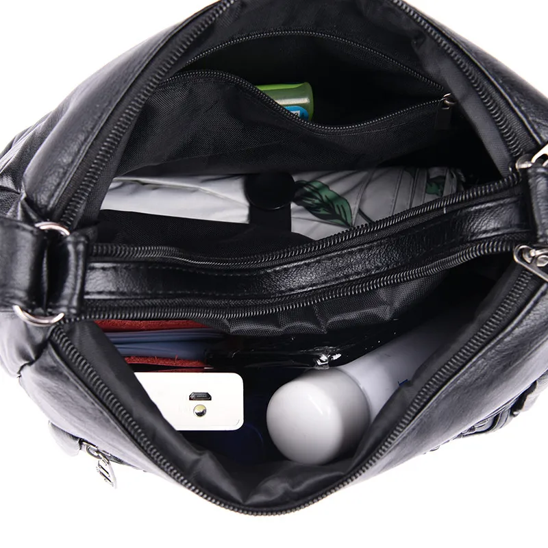 Недорогие черные женские сумки мессенджеры хорошего качества очень мягкая