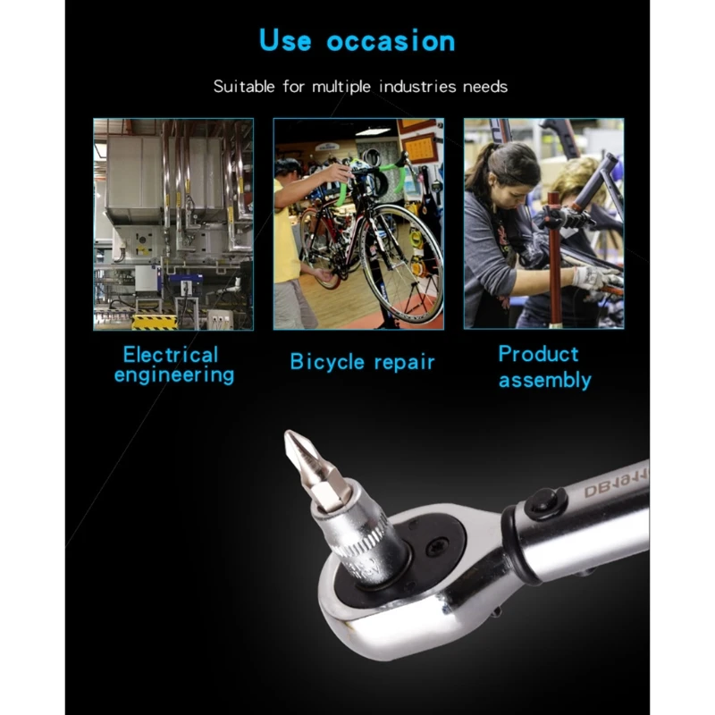 

18pcs Adjustable Torque Wrench Set 1/4 Ratchet Socket Spanner Preset Bike Bicycle Repair Tools 1-6Nm 2-14Nm 2-20Nm HX6C