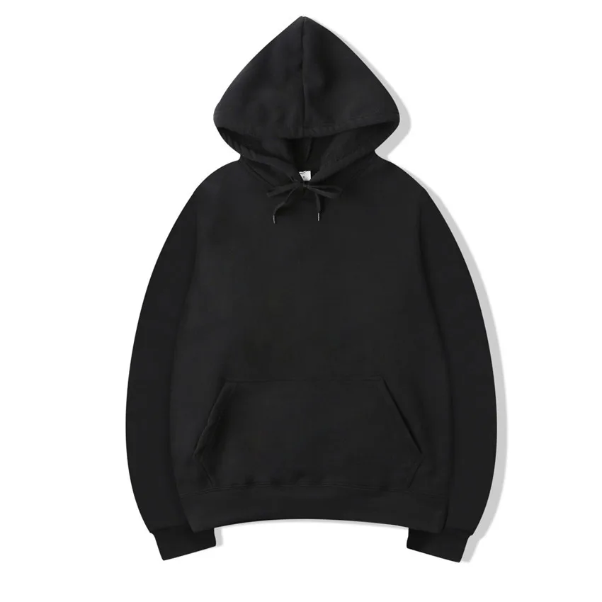 solid Men/Woman Hoodies Sweatshirts cotton polyester pink black gray blue Hip Hop Street wear Skateboard Male Hoodie Pullover | Мужская