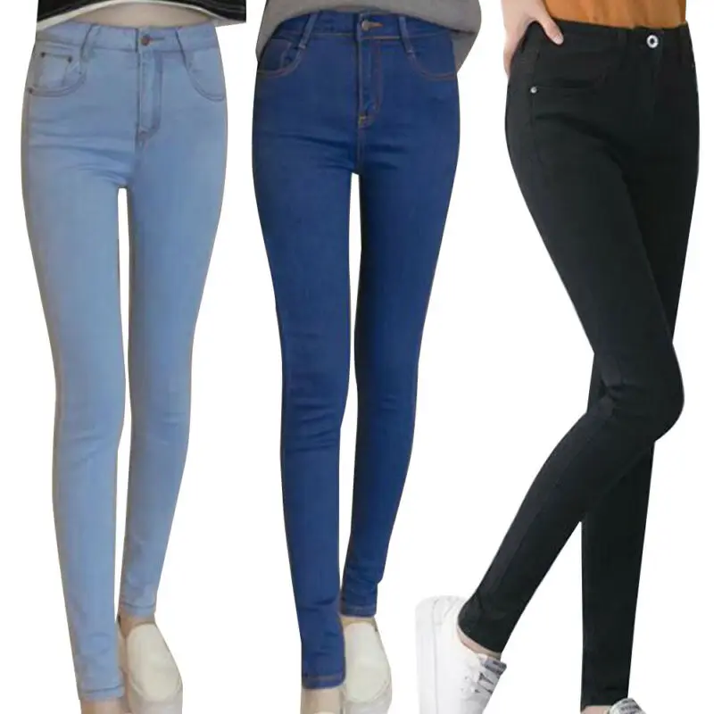 

Women High Waist Skinny Slim Jeans Denim Pants Jegging Casual Trousers Bottom