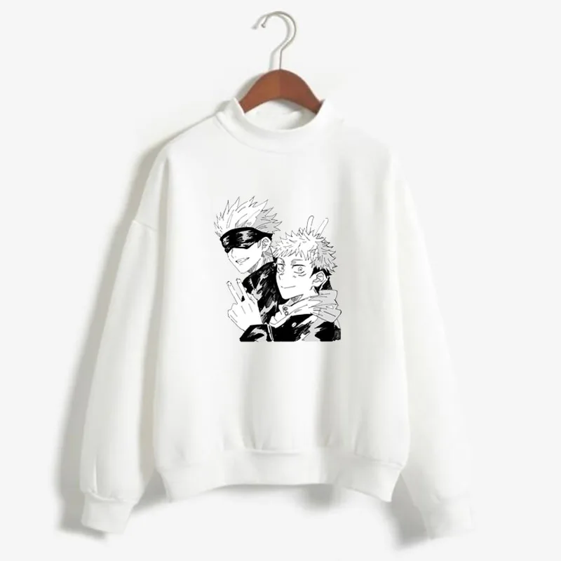 Japan Anime Jujutsu Kaisen Print Sweatshirt Round Neck Long Sleeve pullover Sweater for Women