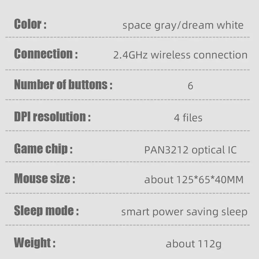 

HobbyLane Rechargeable Wireless Mouse Usb Optical 2.4g Computer Gaming Mouse 2400dpi Professional Gamer Mouse Mice for Computer