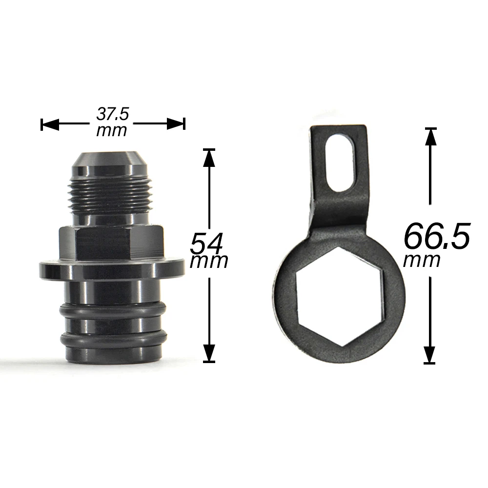 Бесплатная доставка Новые черные фитинги блок вилка адаптер дышащие для 10AN -suit
