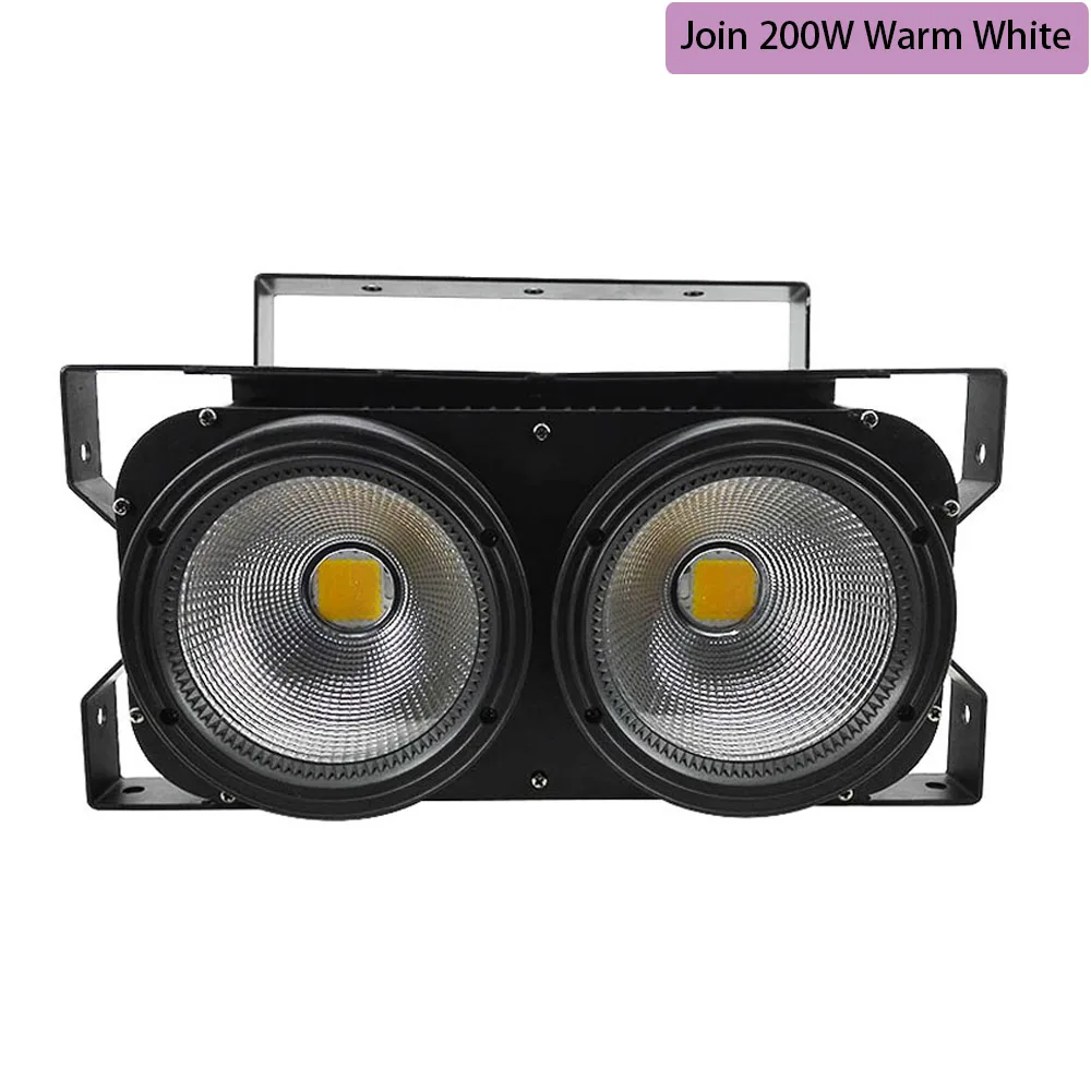 Join 200W Warm White 1 шт. 200 Вт COB Stgae светильник 4x100 Вт Led Blinder 100 Вт RGBWA UV 6в1/5в1/4в1/Холодный теплый белый DJ Par Точечный светильник для баров и театров - Цвет: Join 200W Warm White
