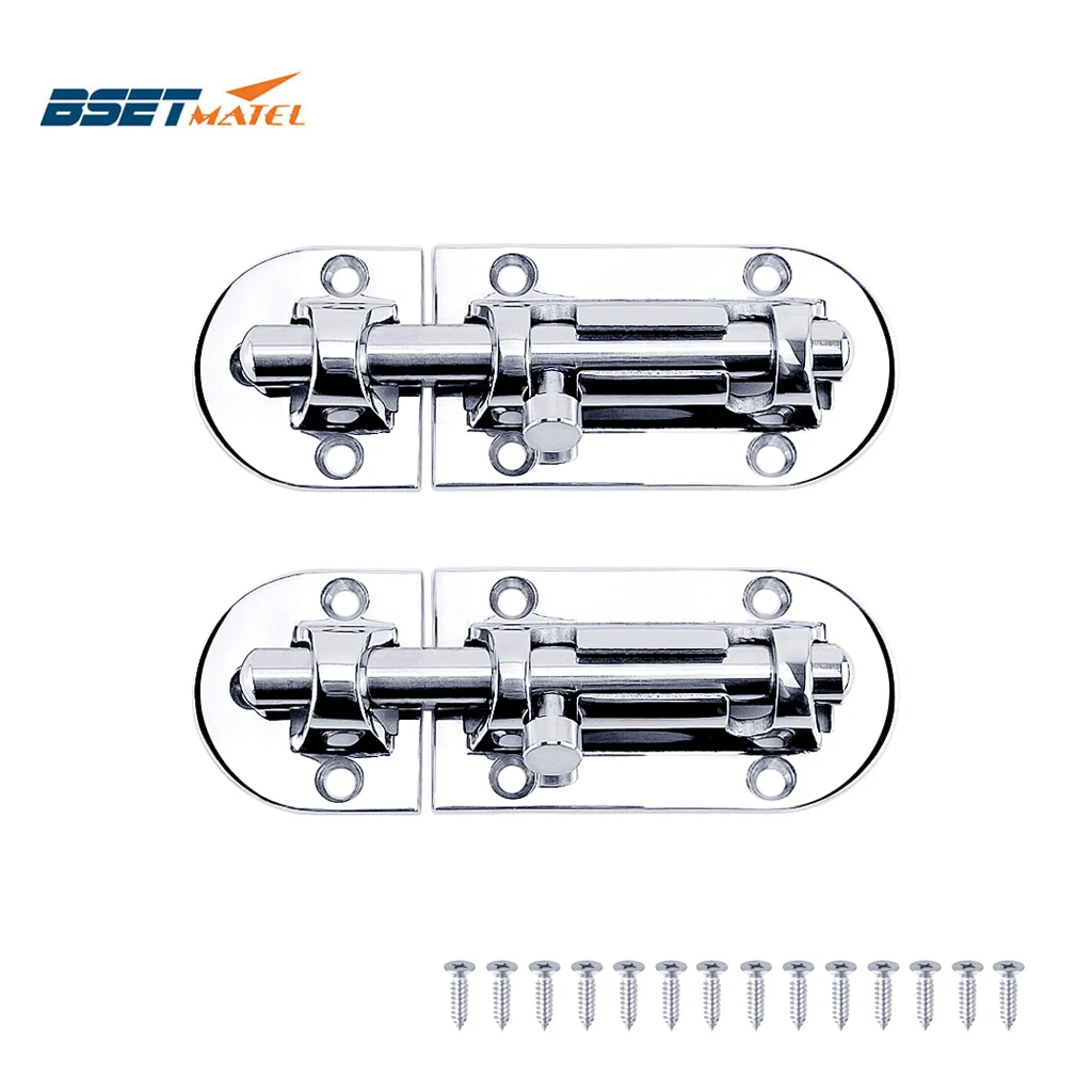 

2X Marine Grade Stainless Steel 316 Boat Barrel Bolt Cabinet Door Latch Lock For Boat Yacht RV Door Window Hardware Accessories