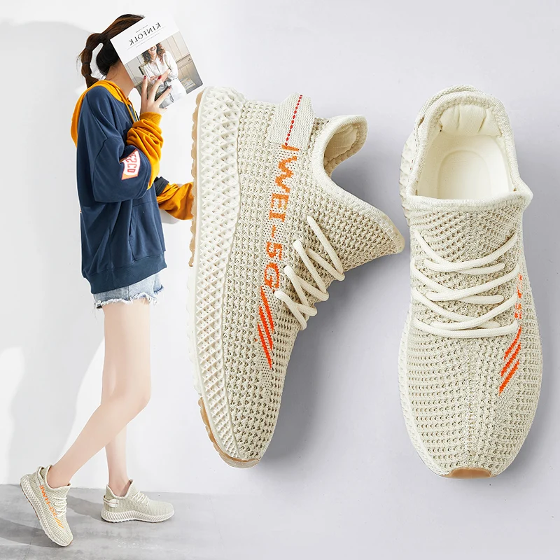 Модные женские дышащие кроссовки на платформе Вулканизированная спортивная