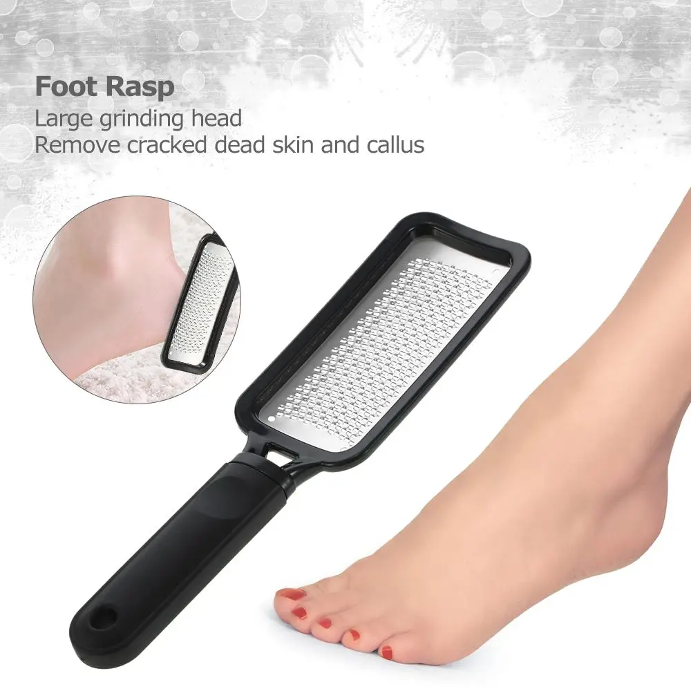 

Pedicure Foot File Rasp Callus Stainless Steel Hard Dead Skin Removal Foot Scraper Grinding Grater Scrubber Wet Dry Foot Care
