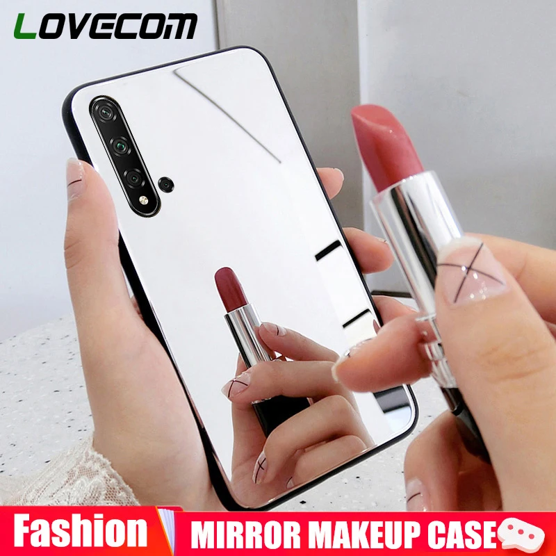 Роскошный чехол LOVECOM с зеркалом для телефона Huawei P40 P30 P20 Lite Mate 30 20 Pro NOVA 6 6SE макияжа