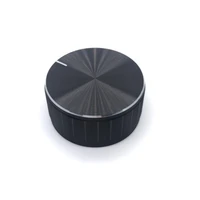 4019mm aluminium alloy potentiometer knob cap encoder volume control knob audio knob for 6 mm d axis shaft black