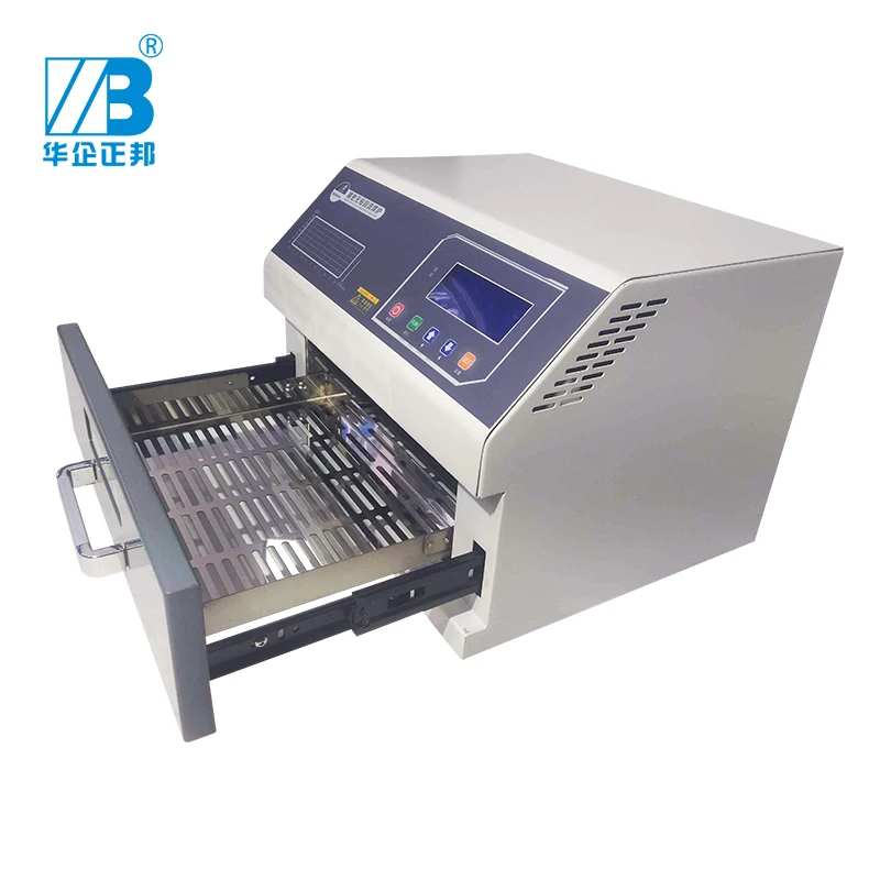

Desktop Smt Reflow Oven 2400W 350x300mm Infrafed Radiation Heating&Hot Air Circulation Reflow Soldering Oven For Pcb Machining