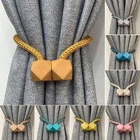 2pcs curtain tieback multifaceted ball magnetic curtains buckle tie backs shower curtain holder wall balls home room accessories