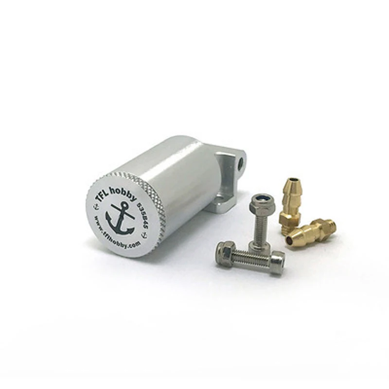 

Height 33mm Install Hole 14mm Aluminum T Bar Oil Storage Cup with Fixing Seat for RC Model Powered Ship Racing Methanol Boat