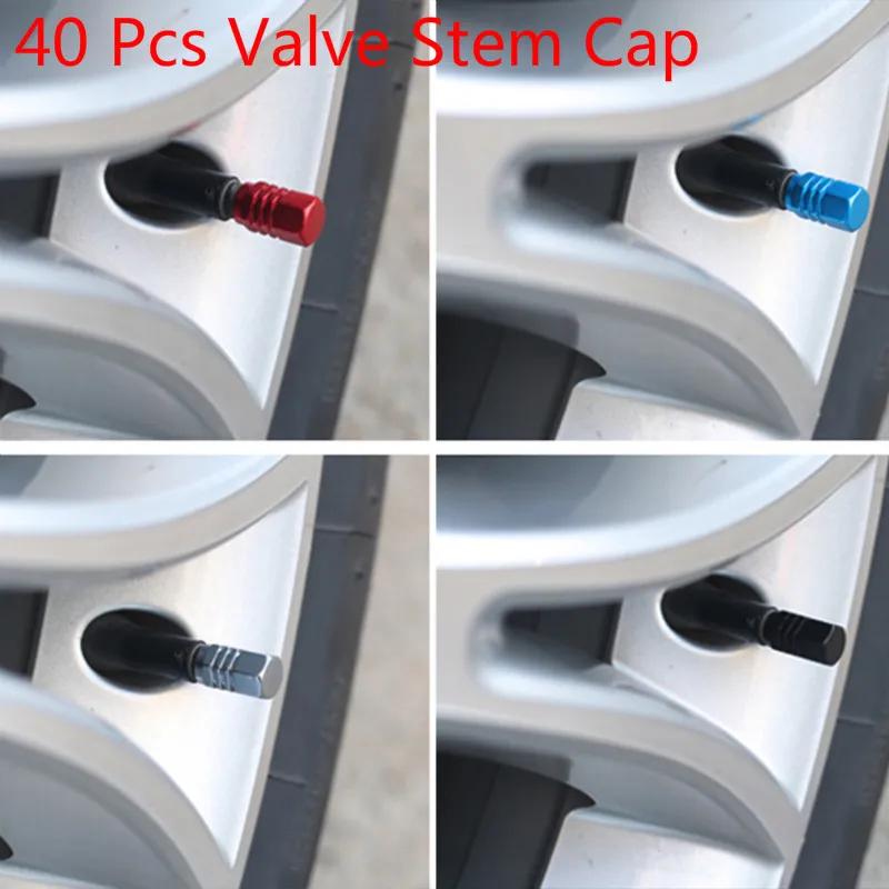 40 шт. серебристые колпачки на клапаны автомобильных шин для Renault Lada Opel Alfa Romeo Mazda BMW