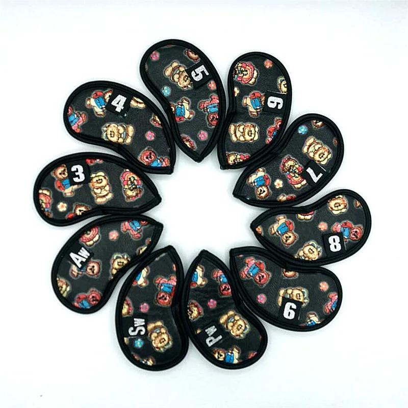 [4 цвета] чехол для головы с медведем из ПУ кожи # 3-9PAS полный комплект 10 шт./лот |