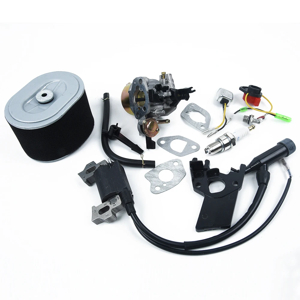 

GX160 GX200 Carburetor kit Ignition Coil Air filter Spark Plug Electrode